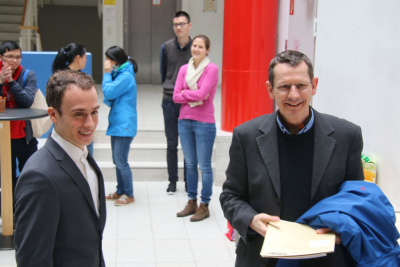 Christoph and his supervisor, Prof. Dr. Michael Schulz