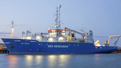 R.V. Pelagia (Foto mit freundlicher Genehmigung des Royal Netherlands Institute of Sea Research, Prof. J-B. Stuut)