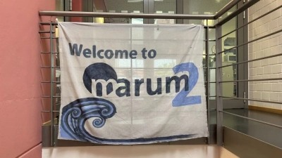 sign that welcomes to the MARUM II building