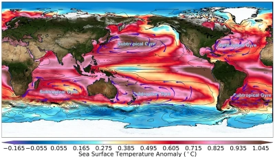 Simulated early stage of ocean warming