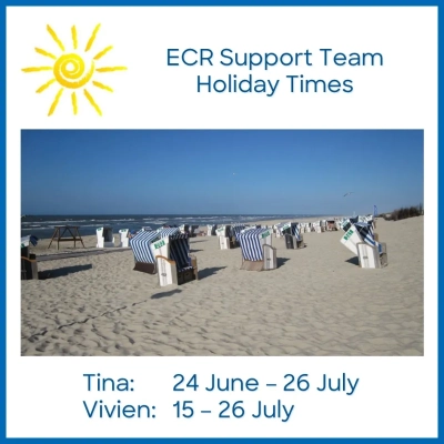 ECR support team - Summer holiday 2024
