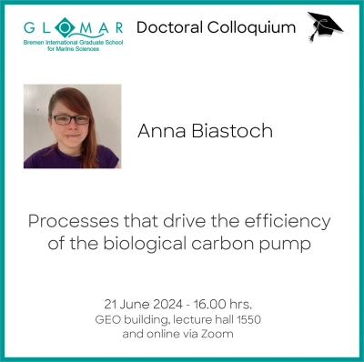 Announcement of Doctoral Colloquium of Anna Biastoch